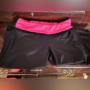 Black and Pink Athletic Shorts